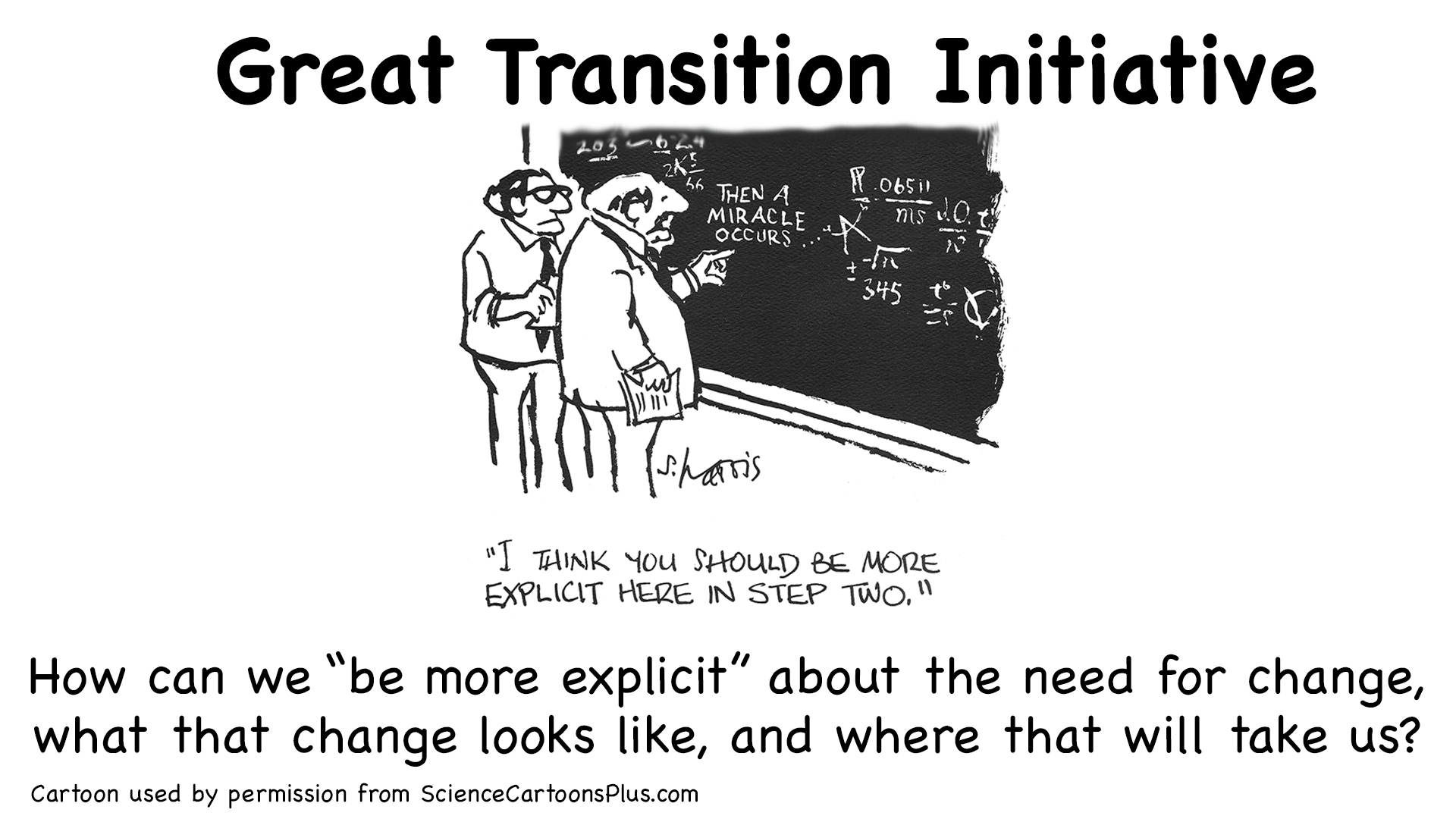 Great Transition Initiative webinar