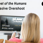 Women watch Planet of the Humans on TV